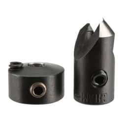 Vernon - 5/16" Cutter Diam, #30 Drill Combatibility, 1/4" Collar Thickness, Adjustable Depth Drill Countersink - Exact Industrial Supply
