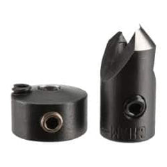 Vernon - 5/16" Cutter Diam, #30 Drill Combatibility, 1/4" Collar Thickness, Adjustable Depth Drill Countersink - Exact Industrial Supply