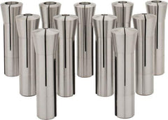 Interstate - 11 Piece, 1/8" to 3/4" Capacity, R8 Collet Set - 0.0007" TIR - Exact Industrial Supply