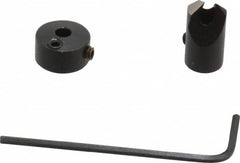 Vernon - 5/16" Cutter Diam, 1/8" Drill Compatibility, 1/4" Collar Thickness, Adjustable Depth Drill Countersink - Exact Industrial Supply