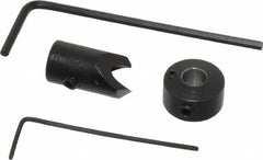 Vernon - 5/16" Cutter Diam, 11/64" Drill Compatibility, 1/4" Collar Thickness, Adjustable Depth Drill Countersink - Exact Industrial Supply
