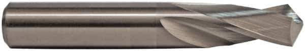 M.A. Ford - 37/64" 118° Spiral Flute Solid Carbide Screw Machine Drill Bit - ALtima Finish, Right Hand Cut, 1-5/8" Flute Length, 3-1/2" OAL, Straight Shank - Exact Industrial Supply