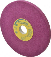Norton - 8" Diam x 1-1/4" Hole x 1/2" Thick, I Hardness, 46 Grit Surface Grinding Wheel - Aluminum Oxide, Type 1, Coarse Grade, 3,105 Max RPM, Vitrified Bond, No Recess - Exact Industrial Supply