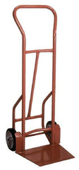 Wesco Industrial Products - 900 Lb Capacity 53" OAH Hand Truck - Swept Back Handle, Steel, Mold-On Rubber Wheels - Exact Industrial Supply