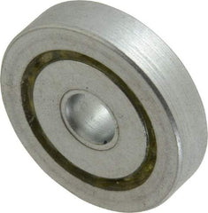 Value Collection - 1/4" Bore Diam, 1-1/16" OD, Open Unground Full Complement Radial Ball Bearing - 1/4" Wide, 1 Row, Round Bore, 484 Lb Dynamic Capacity - Exact Industrial Supply