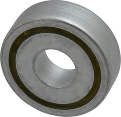Value Collection - 1/2" Bore Diam, 1-3/8" OD, Open Unground Full Complement Radial Ball Bearing - 7/16" Wide, 1 Row, Round Bore, 769 Lb Dynamic Capacity - Exact Industrial Supply