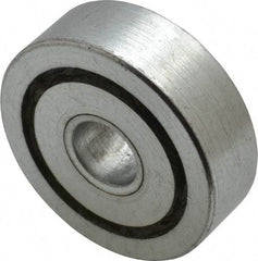 Value Collection - 1/2" Bore Diam, 1-3/4" OD, Open Unground Full Complement Radial Ball Bearing - 9/16" Wide, 1 Row, Round Bore, 1,187 Lb Dynamic Capacity - Exact Industrial Supply