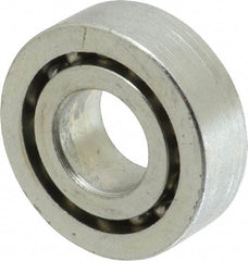 Value Collection - 3/4" Bore Diam, 1-3/4" OD, Open Unground Full Complement Radial Ball Bearing - 9/16" Wide, 1 Row, Round Bore, 1,187 Lb Dynamic Capacity - Exact Industrial Supply