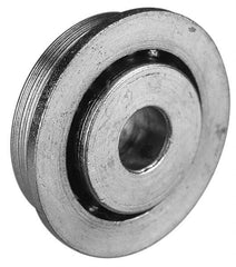 Value Collection - 7/16" Bore Diam, 1-1/16" OD, Open Unground Full Complement Radial Ball Bearing - With Flange, 1 Row, Round Bore, 509 Lb Dynamic Capacity - Exact Industrial Supply