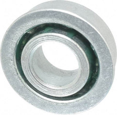 Value Collection - 1/2" Bore Diam, 1-1/8" OD, Open Unground Full Complement Radial Ball Bearing - With Flange, 1 Row, Round Bore, 533 Lb Dynamic Capacity - Exact Industrial Supply
