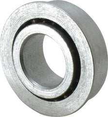 Value Collection - 5/8" Bore Diam, 1-1/4" OD, Open Unground Full Complement Radial Ball Bearing - With Flange, 1 Row, Round Bore, 594 Lb Dynamic Capacity - Exact Industrial Supply