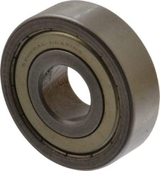 Value Collection - 5/8" Bore Diam, 1-3/4" OD, Double Shield Unground Retainer Type Radial Ball Bearing - 1/2" Wide, 1 Row, Round Bore, 1,171 Lb Dynamic Capacity - Exact Industrial Supply
