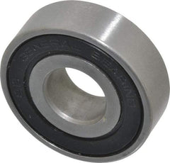 Value Collection - 5/8" Bore Diam, 1-5/8" OD, Double Seal Unground Retainer Type Radial Ball Bearing - 1/2" Wide, 1 Row, Round Bore, 1,171 Lb Dynamic Capacity - Exact Industrial Supply