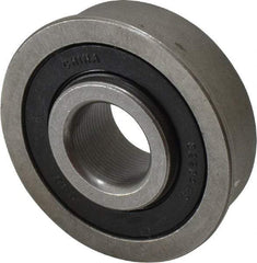 Value Collection - 1/2" Bore Diam, 1-3/8" OD, Double Seal Unground Retainer Type Radial Ball Bearing - With Flange, 1 Row, Round Bore, 915 Lb Dynamic Capacity - Exact Industrial Supply