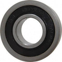 Value Collection - 3/4" Bore Diam, 1-5/8" OD, Double Seal Unground Retainer Type Radial Ball Bearing - With Flange, 1 Row, Round Bore, 1,171 Lb Dynamic Capacity - Exact Industrial Supply