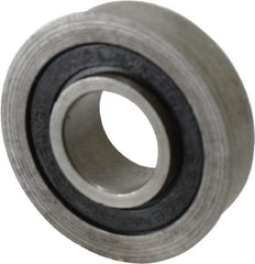 Value Collection - 3/4" Bore Diam, 1-3/4" OD, Double Seal Unground Retainer Type Radial Ball Bearing - With Flange, 1 Row, Round Bore, 1,171 Lb Dynamic Capacity - Exact Industrial Supply