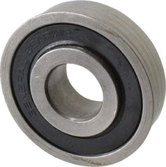 Value Collection - 3/4" Bore Diam, 2" OD, Double Seal Unground Retainer Type Radial Ball Bearing - With Flange, 1 Row, Round Bore, 1,749 Lb Dynamic Capacity - Exact Industrial Supply