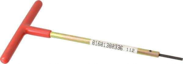 Made in USA - 7/64" Hex, T-Handle, Hex Key - 6" OAL, Chromalloy Steel, Inch System of Measurement - Exact Industrial Supply