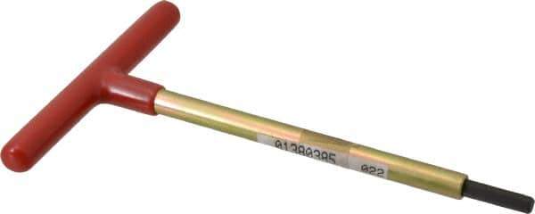 Made in USA - 7/32" Hex, T-Handle, Hex Key - 6" OAL, Chromalloy Steel, Inch System of Measurement - Exact Industrial Supply