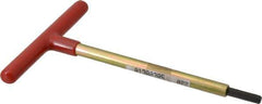 Made in USA - 7/32" Hex, T-Handle, Hex Key - 6" OAL, Chromalloy Steel, Inch System of Measurement - Exact Industrial Supply