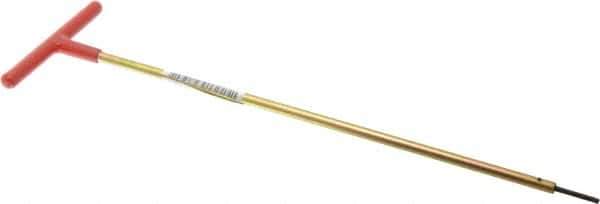 Made in USA - 7/64" Hex, T-Handle, Hex Key - 12" OAL, Chromalloy Steel, Inch System of Measurement - Exact Industrial Supply