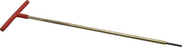 Made in USA - 1/8" Hex, T-Handle, Hex Key - 12" OAL, Chromalloy Steel, Inch System of Measurement - Exact Industrial Supply
