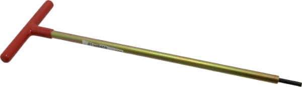 Made in USA - 3/16" Hex, T-Handle, Hex Key - 12" OAL, Chromalloy Steel, Inch System of Measurement - Exact Industrial Supply