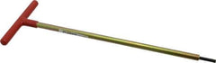 Made in USA - 3/16" Hex, T-Handle, Hex Key - 12" OAL, Chromalloy Steel, Inch System of Measurement - Exact Industrial Supply