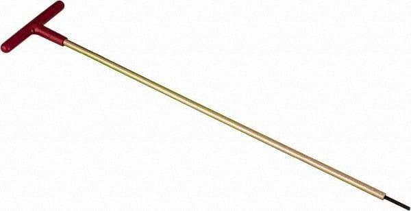 Made in USA - 9/64" Hex, T-Handle, Hex Key - 18" OAL, Chromalloy Steel, Inch System of Measurement - Exact Industrial Supply