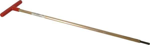 Made in USA - 7/32" Hex, T-Handle, Hex Key - 18" OAL, Chromalloy Steel, Inch System of Measurement - Exact Industrial Supply