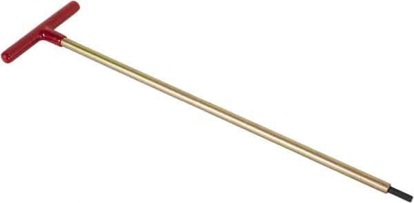 Made in USA - 1/4" Hex, T-Handle, Hex Key - 18" OAL, Chromalloy Steel, Inch System of Measurement - Exact Industrial Supply