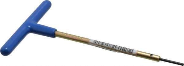 Made in USA - 2.5mm Hex, T-Handle, Hex Key - 6" OAL, Chromalloy Steel, Metric System of Measurement - Exact Industrial Supply