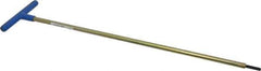 Made in USA - 5mm Hex, T-Handle, Hex Key - 18" OAL, Chromalloy Steel, Metric System of Measurement - Exact Industrial Supply