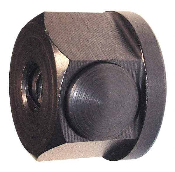 Morton Machine Works - M16x2.00, 41.5mm Flange Diam, 28.5mm High, 41.5mm Across Flats, Button Thread Collar Nut - Grade Carbon Steel Steel, Black Oxide Finish, 6.5" Flange Height, TCMAI - Exact Industrial Supply