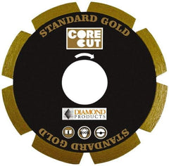 Core Cut - 7" Diam, 20mm Arbor Hole Diam, Wet & Dry Cut Saw Blade - Diamond-Tipped, Standard Round Arbor - Exact Industrial Supply