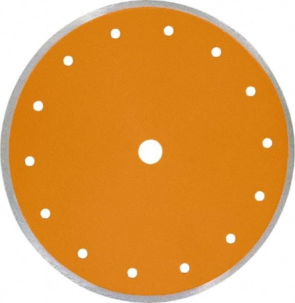 Core Cut - 7" Diam, 5/8" Arbor Hole Diam, Wet & Dry Cut Saw Blade - Diamond-Tipped, Standard Round Arbor - Exact Industrial Supply