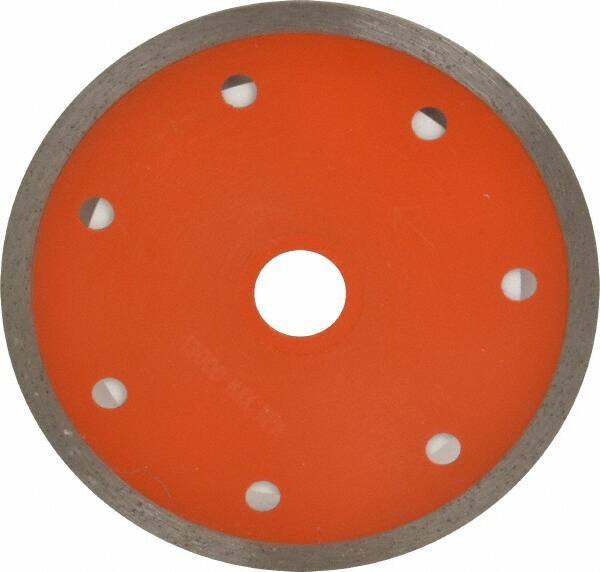 Core Cut - 4" Diam, 5/8" Arbor Hole Diam, Wet & Dry Cut Saw Blade - Diamond-Tipped, Standard Round Arbor - Exact Industrial Supply