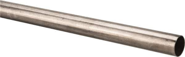 Made in USA - 6' Long, 1" OD, 304 Stainless Steel Tube - 0.035" Wall Thickness - Exact Industrial Supply