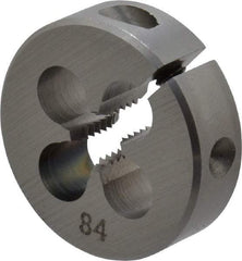 OSG - #10-32 UNF Thread, 13/16" Outside Diam High Speed Steel Round Die - 1/4" Thick, Right Hand Thread, Adjustable - Exact Industrial Supply