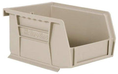 Akro-Mils - 10 Lb. Load Capacity, 5-3/8" Deep, Gray Polymer Hopper Stacking Bin - 3" High x 4-1/8" Wide x 5-3/8" Long - Exact Industrial Supply