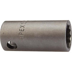 Apex - Impact Sockets Drive Size (Inch): 3/8 Size (mm): 8.0 - Exact Industrial Supply