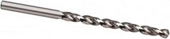 Taper Length Drill Bit: 0.0984″ Dia, 130 ° Bright/Uncoated, RH Cut, Spiral Flute, Straight Shank, Series 219