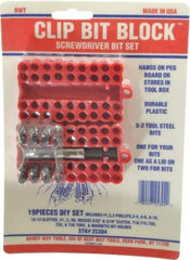 Value Collection - 17 Piece, Screwdriver Bit Set - DIY Bit - Exact Industrial Supply