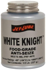 Jet-Lube - 1 Lb Can General Purpose Anti-Seize Lubricant - Aluminum, -65 to 1,800°F, White, Food Grade, Water Resistant - Exact Industrial Supply