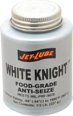 Jet-Lube - 0.5 Lb Can General Purpose Anti-Seize Lubricant - Aluminum, -65 to 1,800°F, White, Food Grade, Water Resistant - Exact Industrial Supply