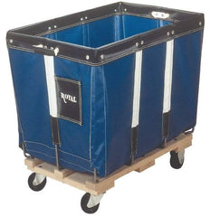 Royal Basket Trucks - 700 Lb Load Capacity, 16 Bushels, Vinyl Basket Truck - 28" Wide x 40" Long x 36" High - Exact Industrial Supply