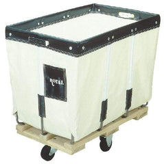 Royal Basket Trucks - 42" Long x 30" Wide x 36" High, White Canvas Replacement Liner - Use with Royal - 18 Bushel Capacity Basket Trucks - Exact Industrial Supply