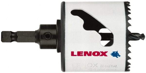 Lenox - 4-3/8" Diam, 1-1/2" Cutting Depth, Hole Saw - Bi-Metal Saw, Toothed Edge - Exact Industrial Supply