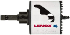 Lenox - 4-3/8" Diam, 1-1/2" Cutting Depth, Hole Saw - Bi-Metal Saw, Toothed Edge - Exact Industrial Supply