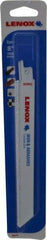 Lenox - 8" Long x 3/4" Thick, Carbide Reciprocating Saw Blade - Straight Profile, Continuous Edge, Universal Shank - Exact Industrial Supply